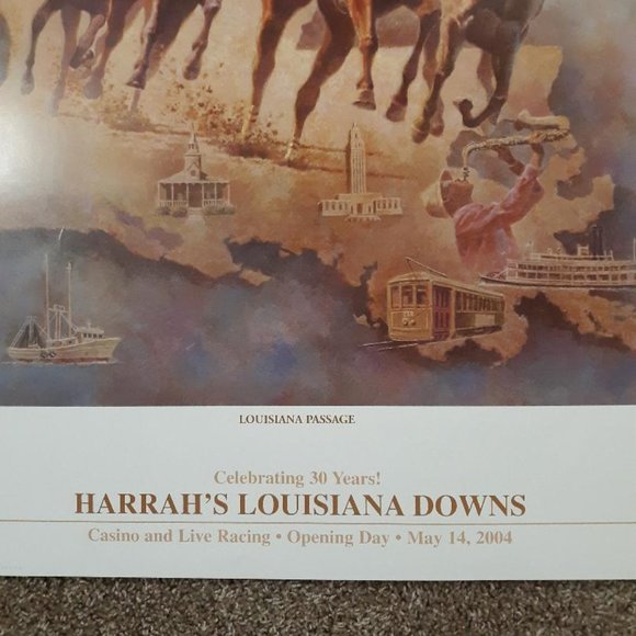 Fred Stone Horse Racing Poster Louisiana Passage - Picture 3 of 3